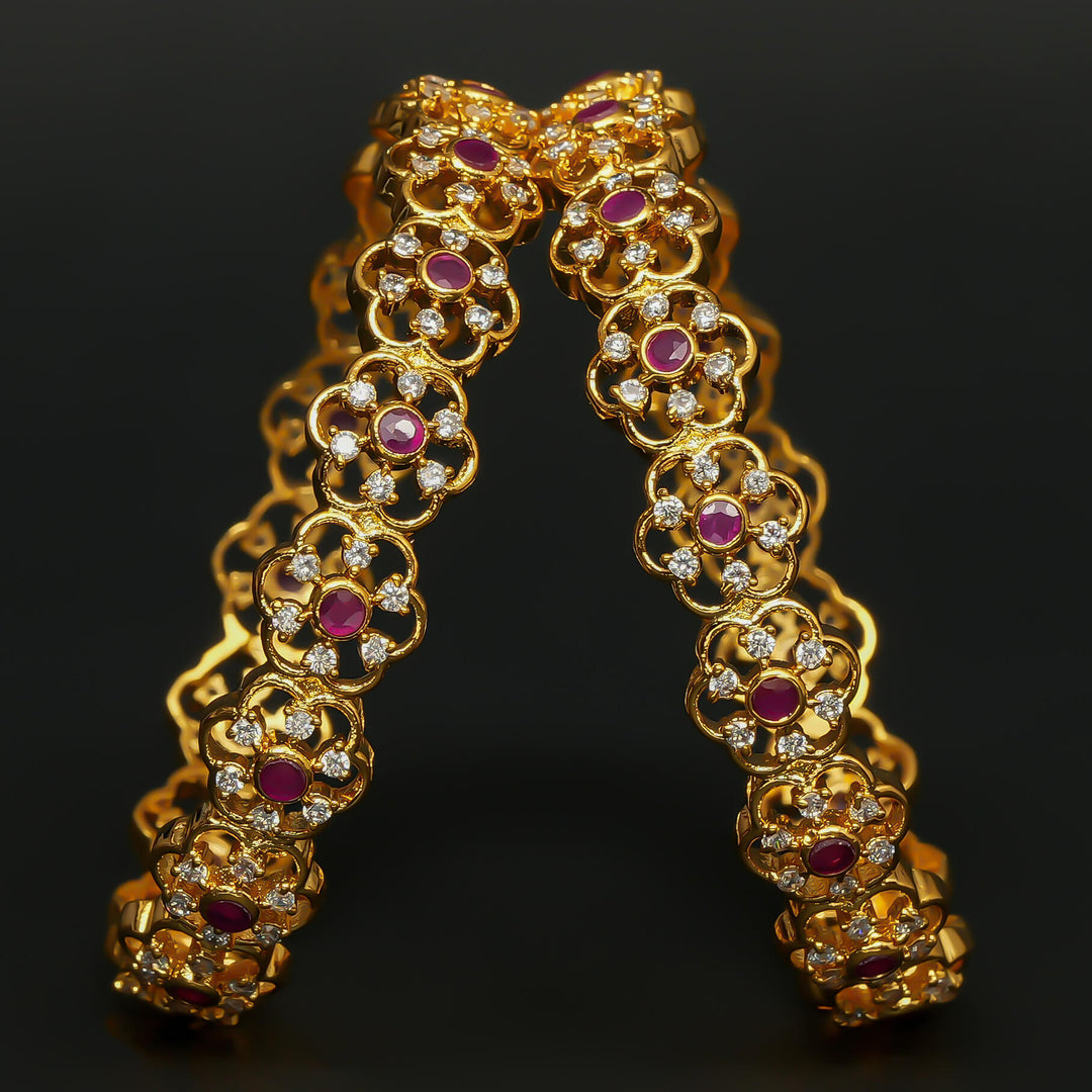 CZ Ruby Bangles