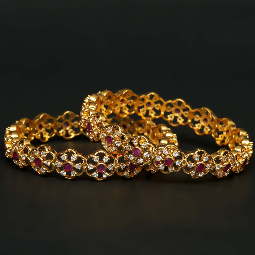 CZ Ruby Bangles