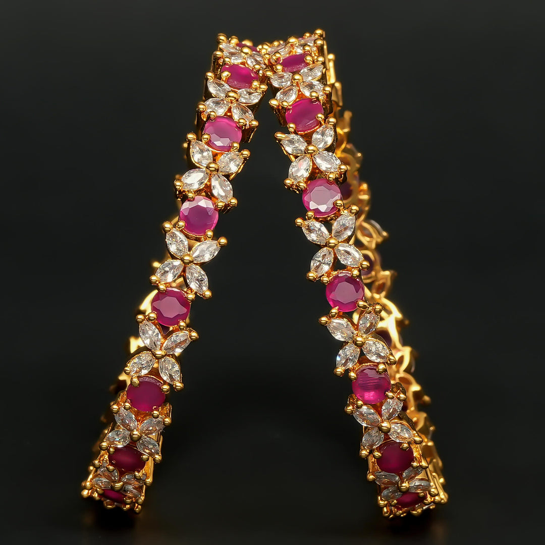 CZ Ruby Bangles