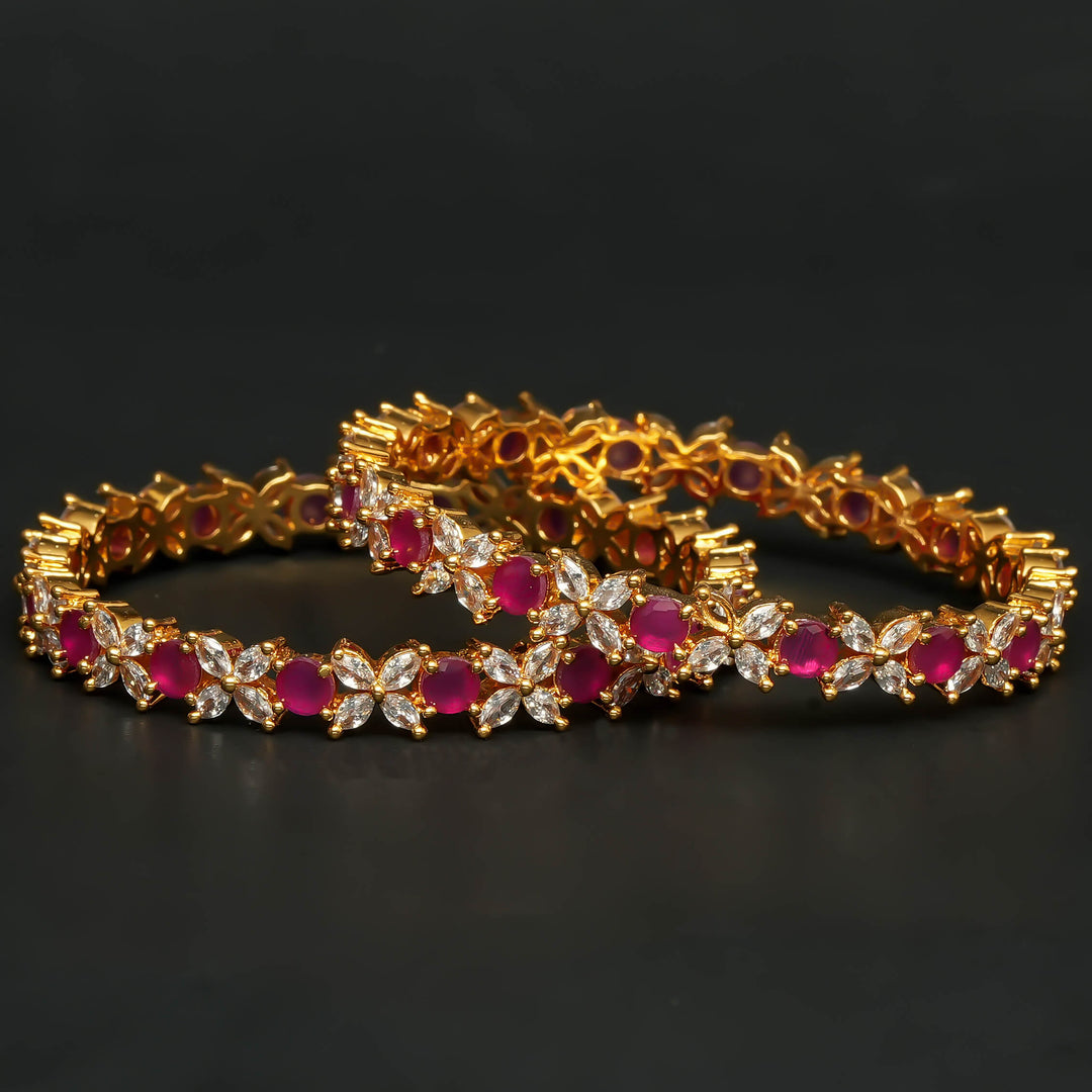 CZ Ruby Bangles