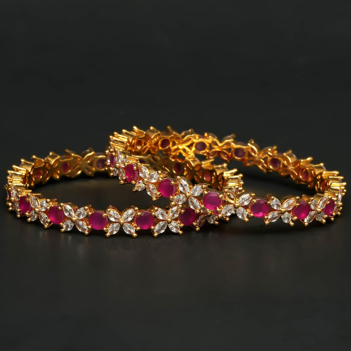 CZ Ruby Bangles