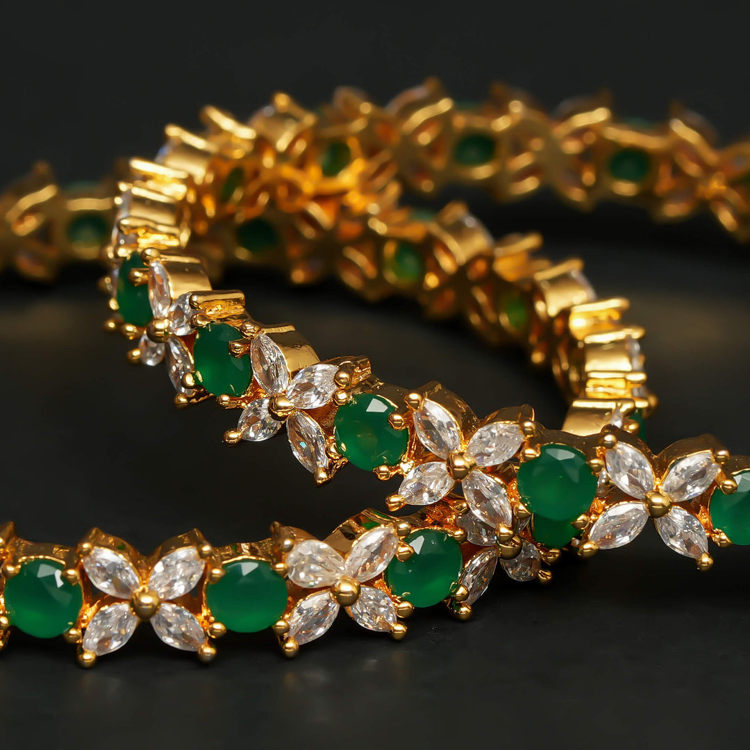 CZ Emerald Bangles