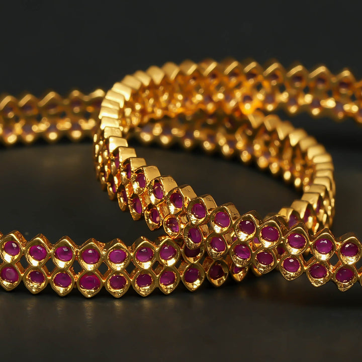 CZ Ruby Bangles