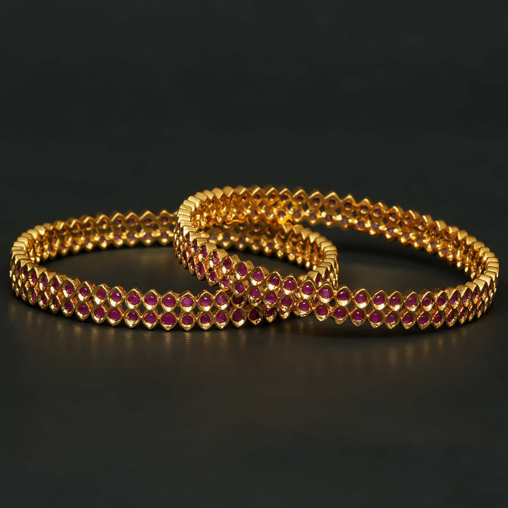 CZ Ruby Bangles
