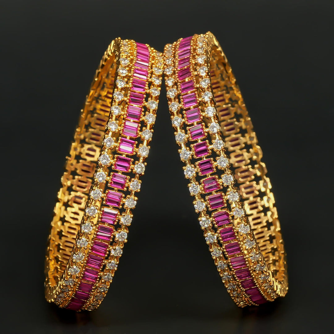 CZ Ruby Bangles
