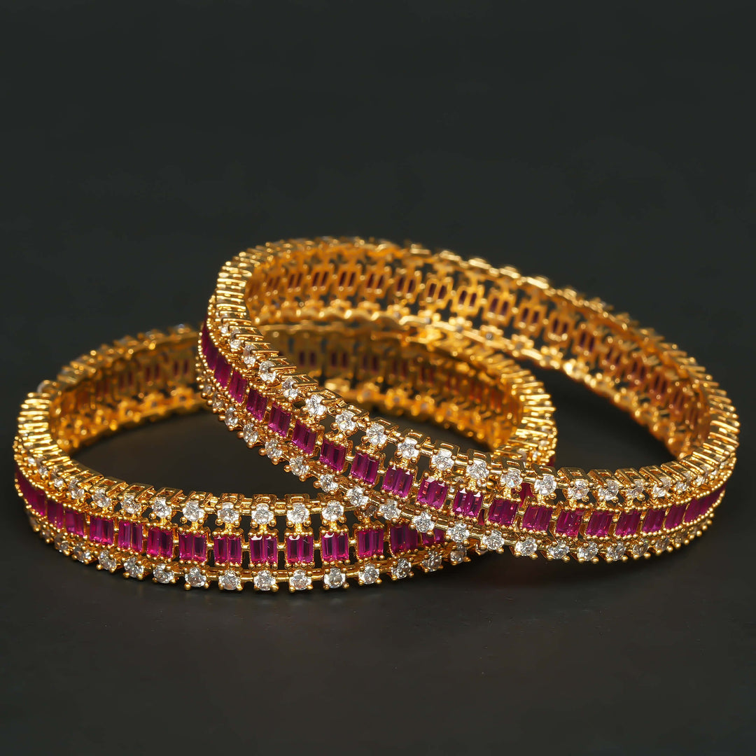 CZ Ruby Bangles