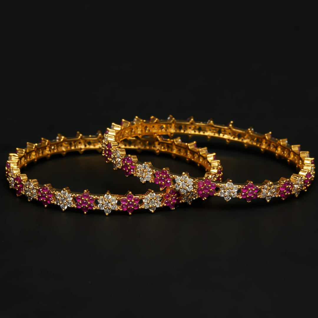 CZ Ruby Bangles
