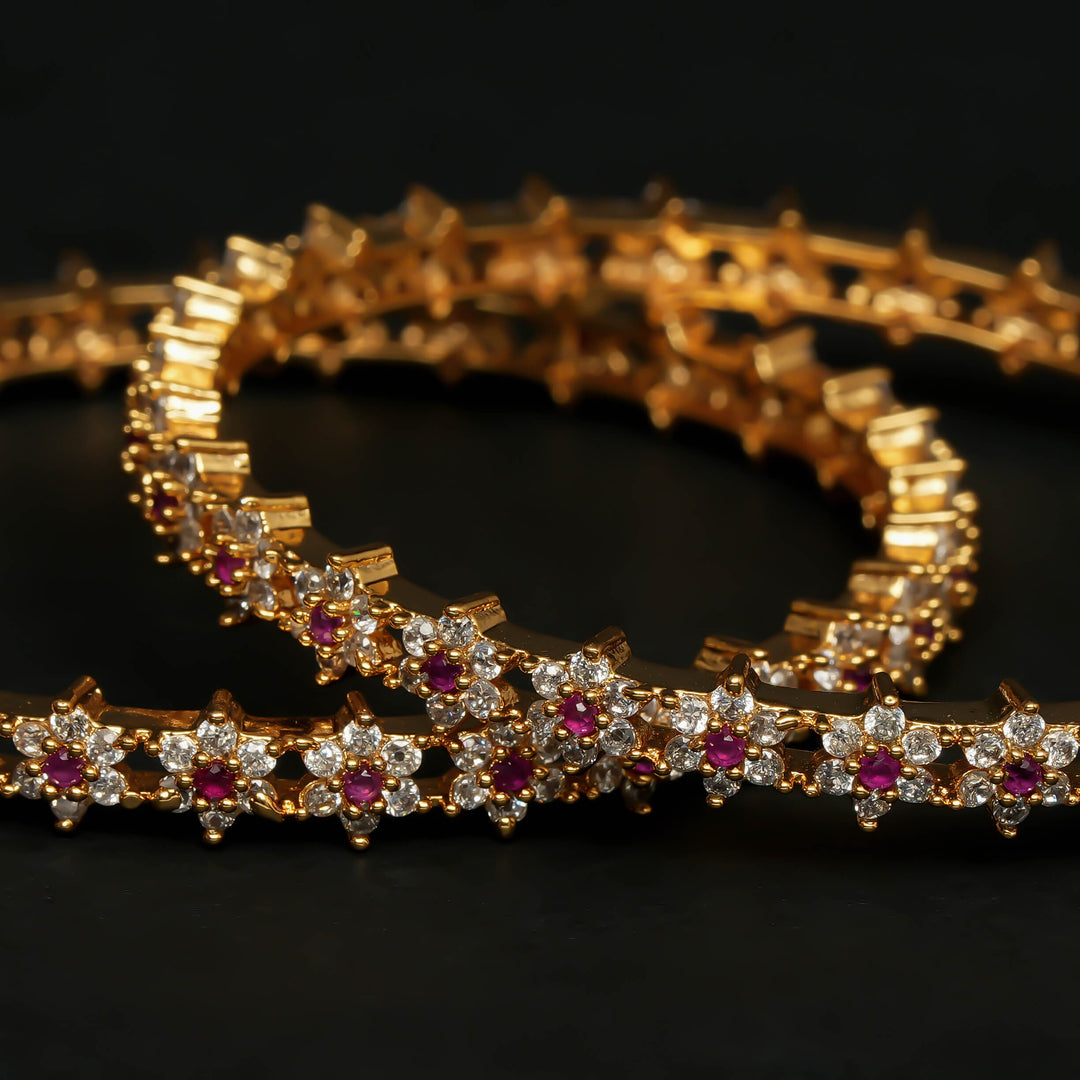 CZ Ruby Bangles