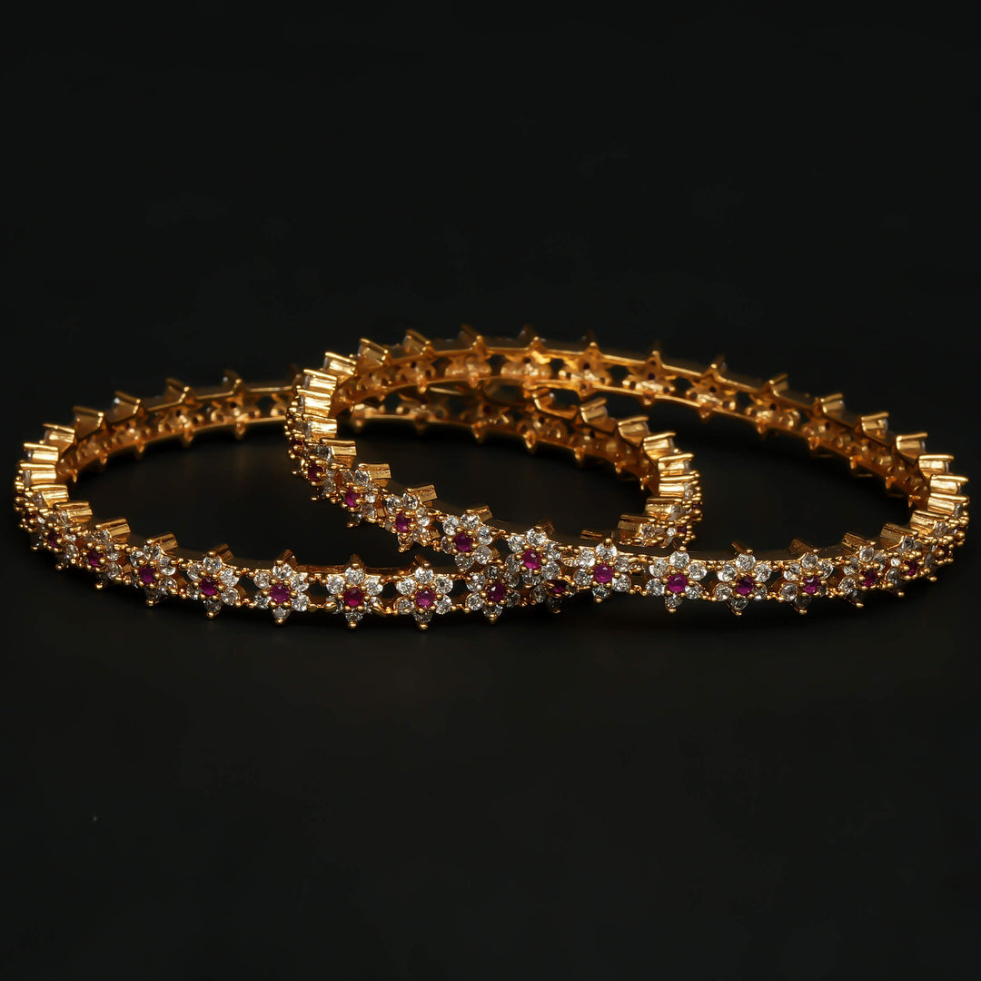 CZ Ruby Bangles
