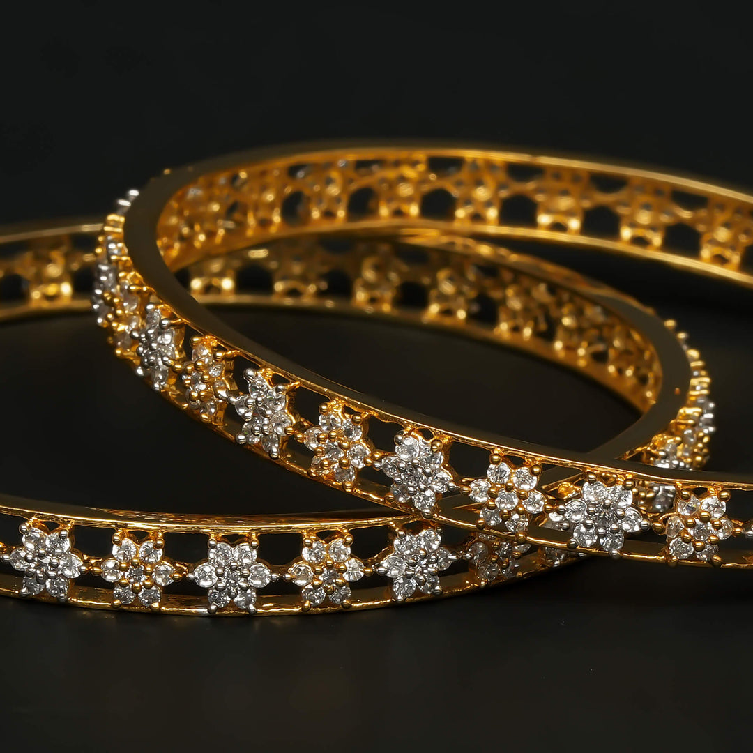 CZ Diamond Finish Bangles