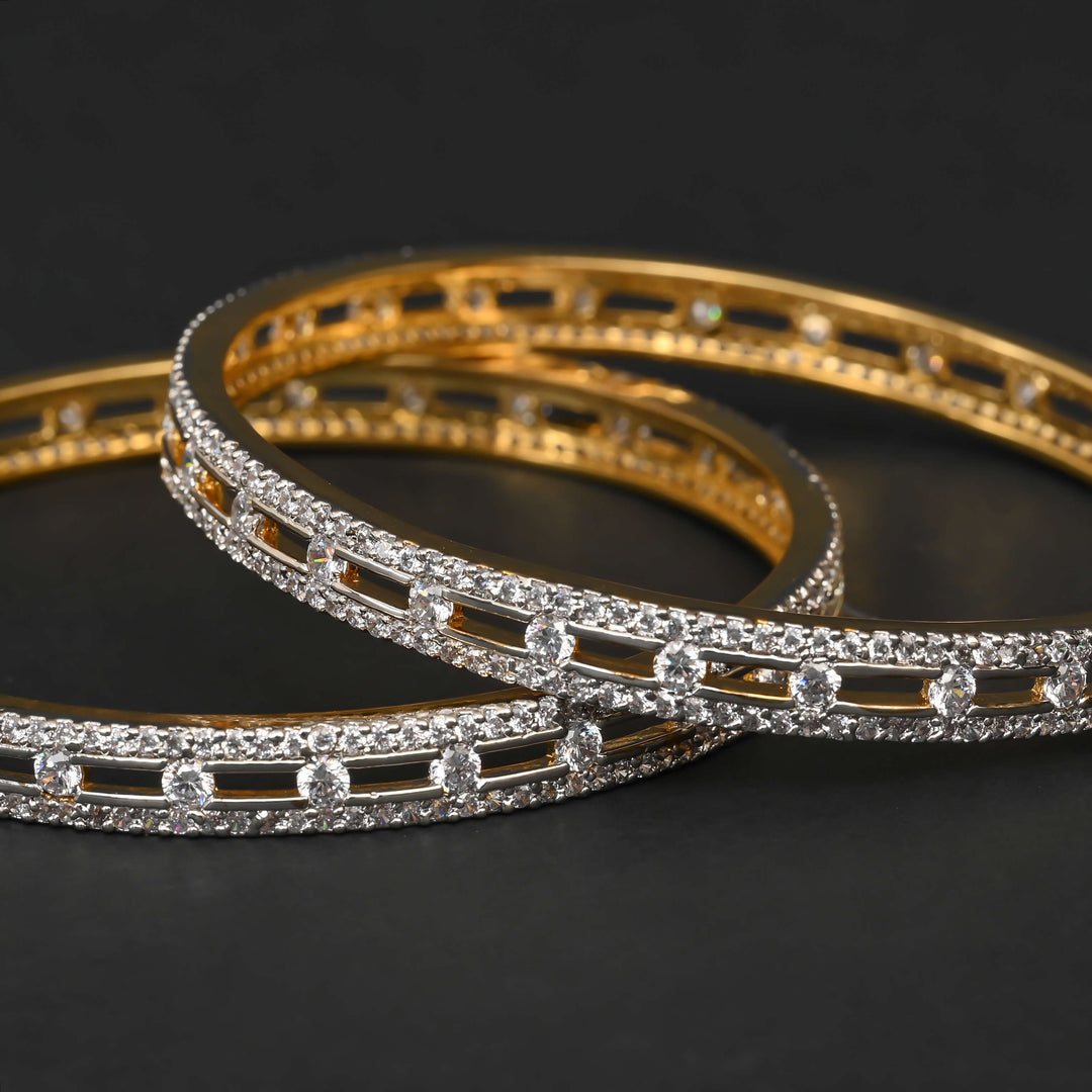 CZ Diamond Finish Bangles