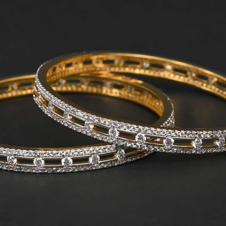 CZ Diamond Finish Bangles