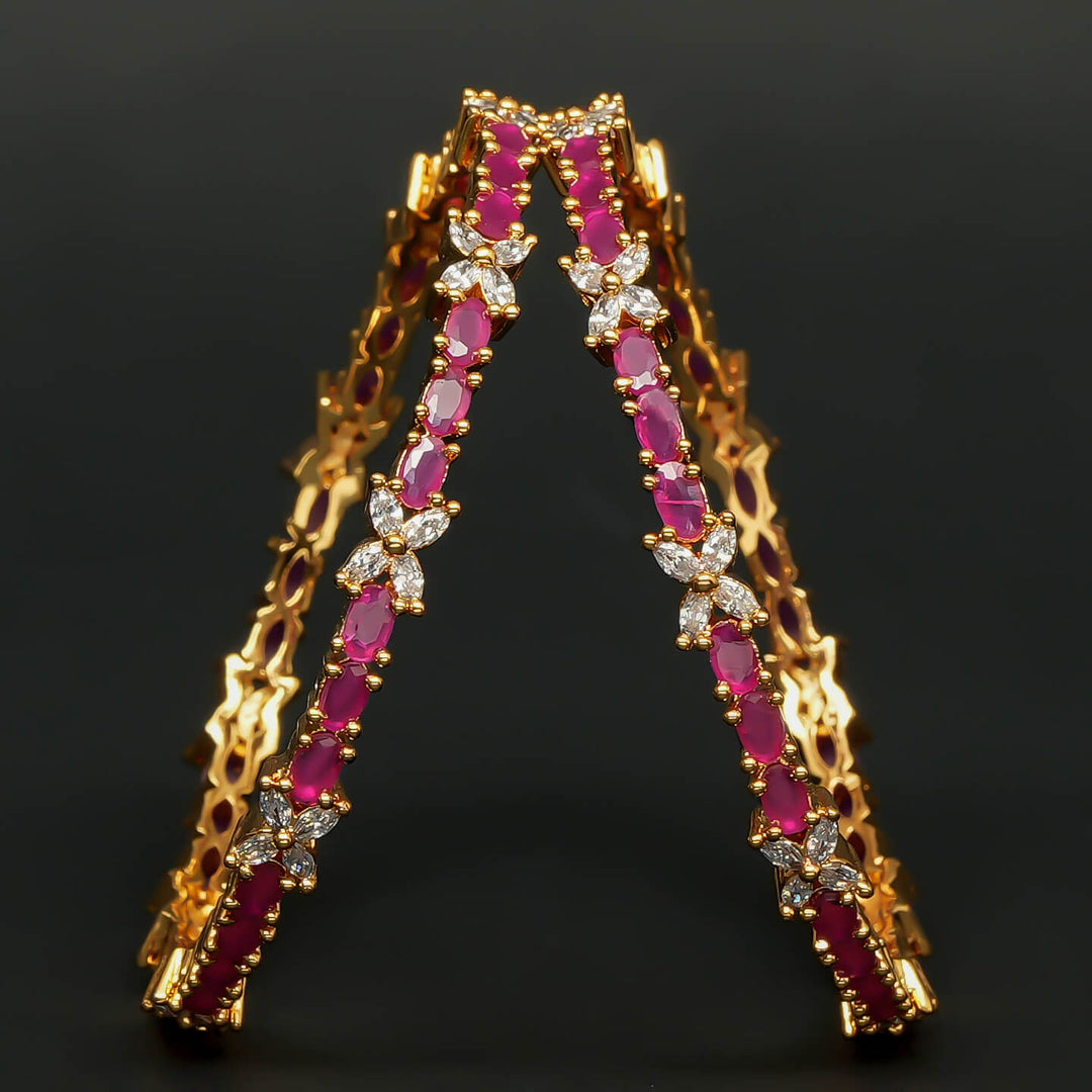 CZ Ruby Bangles