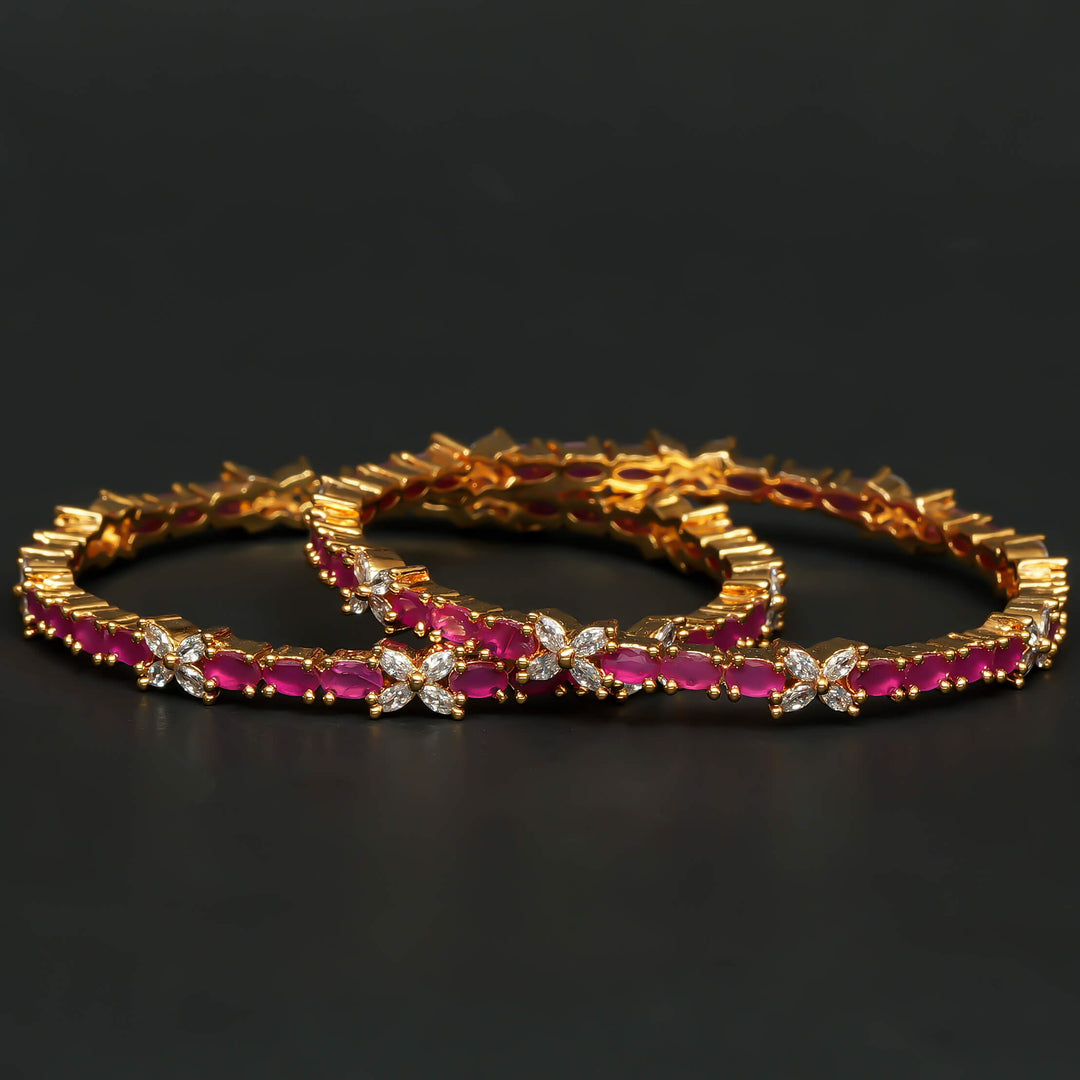 CZ Ruby Bangles