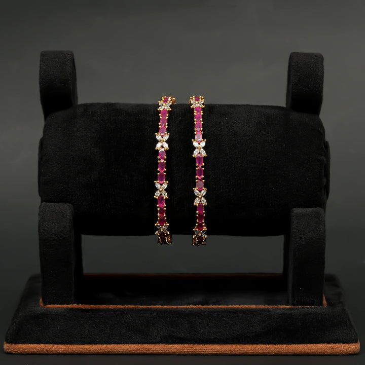 CZ Ruby Bangles