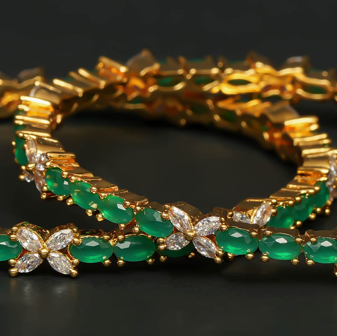 CZ Emerald Bangles