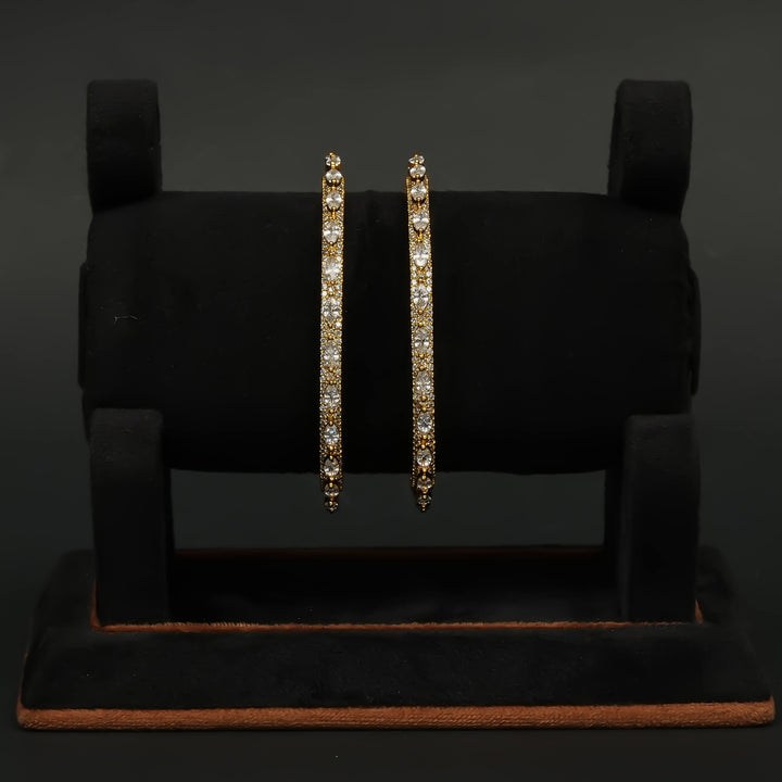 CZ Gold Finish Bangles