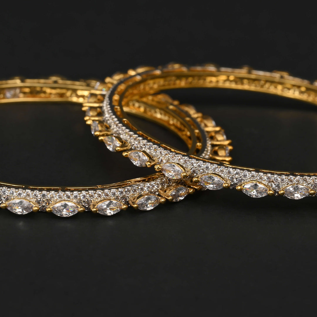 CZ Diamond Finish Bangles