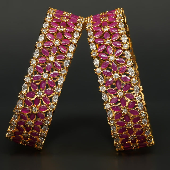 CZ Ruby Bangles