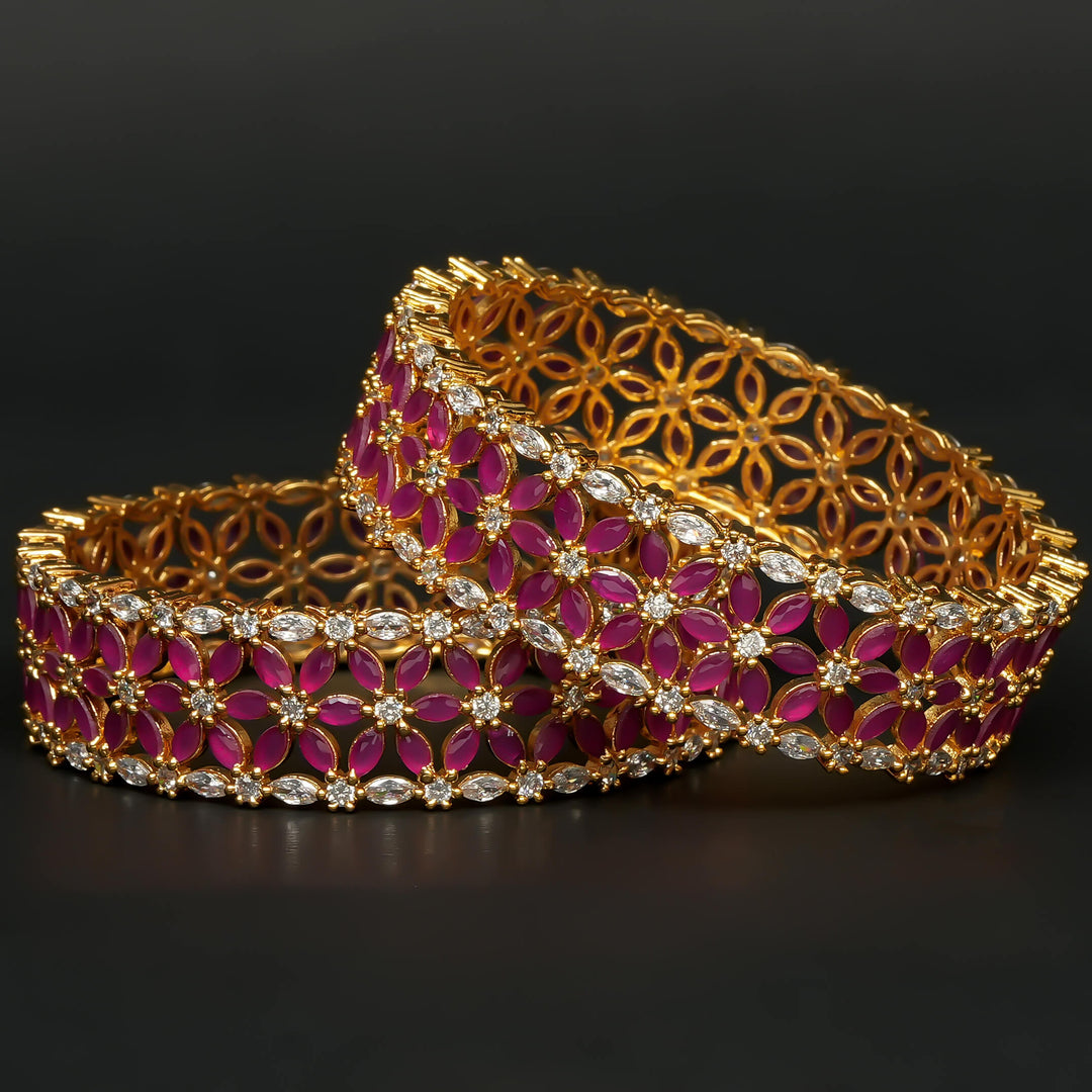 CZ Ruby Bangles