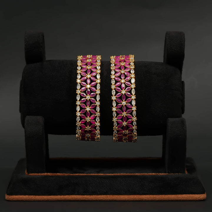 CZ Ruby Bangles