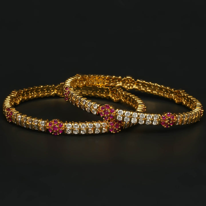 CZ Ruby Bangles