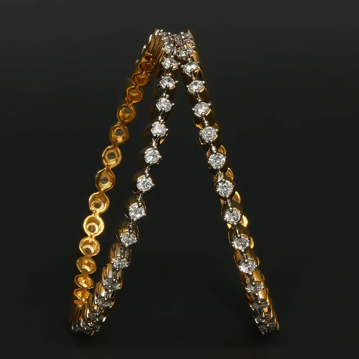 CZ Diamond Finish Bangles
