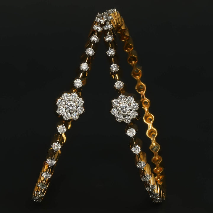 CZ Diamond Finish Bangles