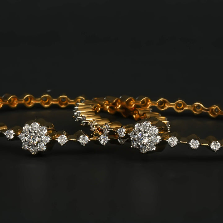 CZ Diamond Finish Bangles