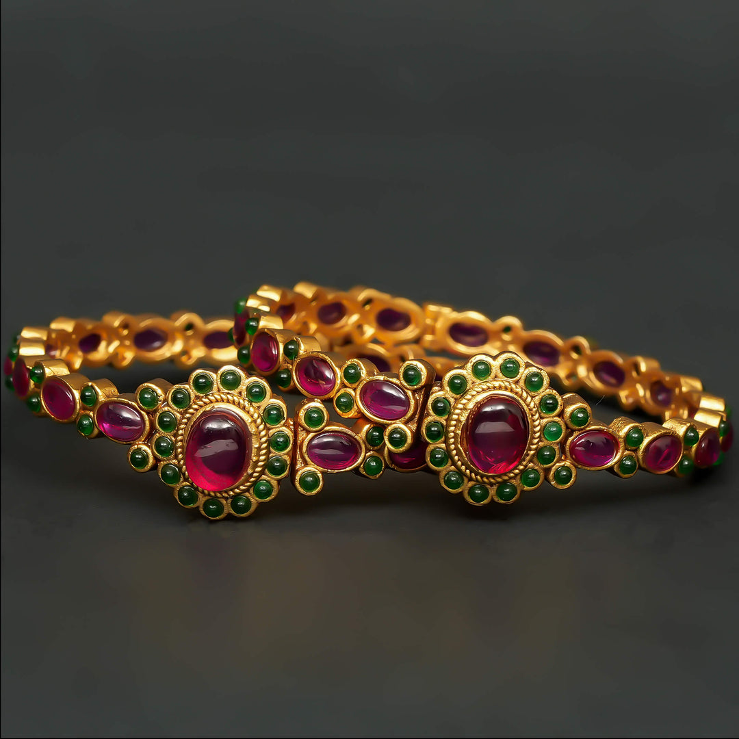 Ruby Temple Bangles