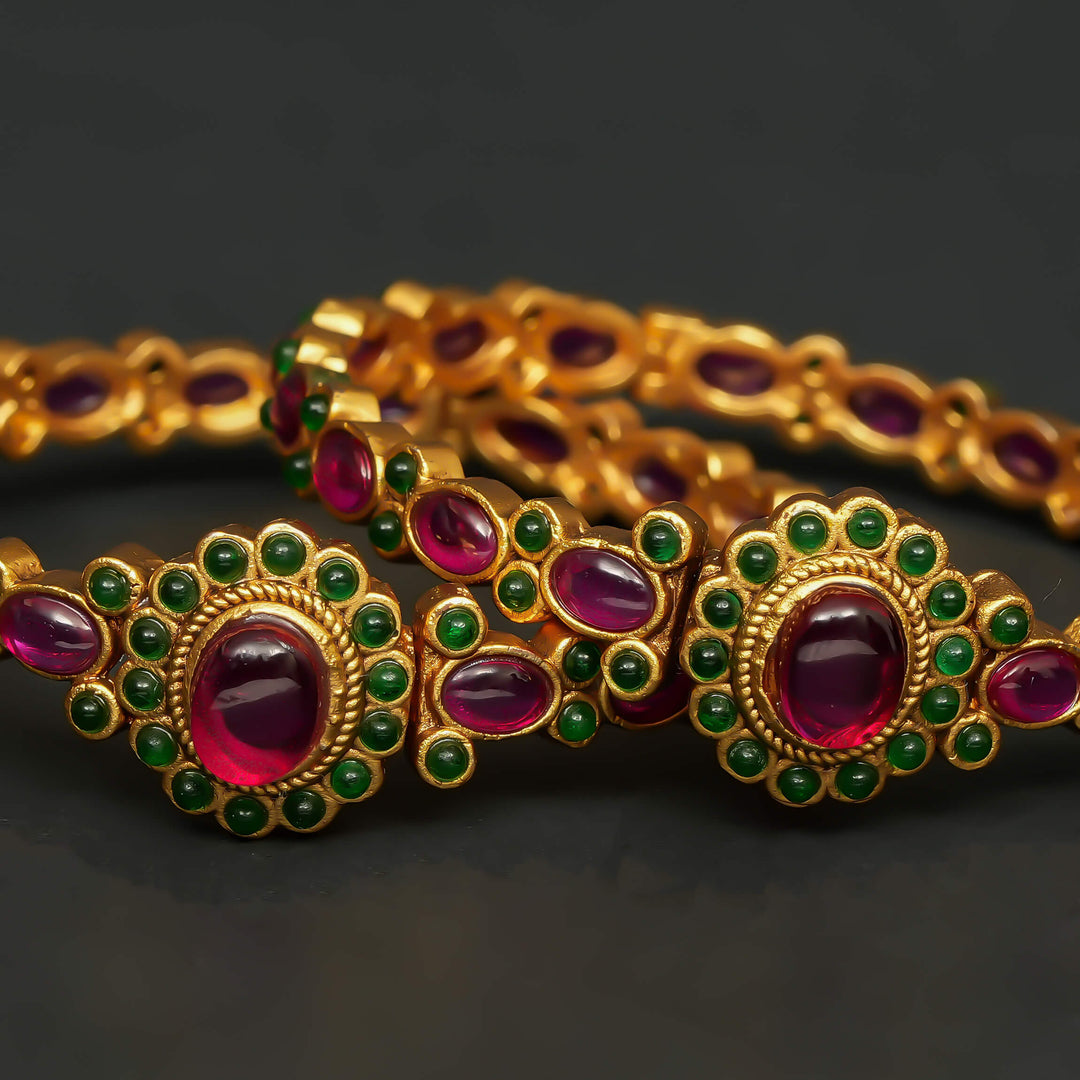 Ruby Temple Bangles