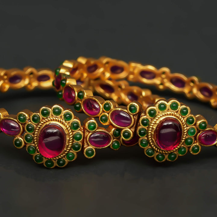 Ruby Temple Bangles