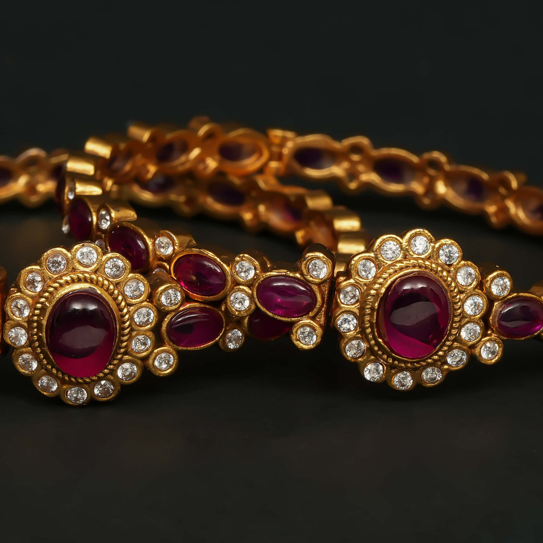 Ruby Temple Bangles