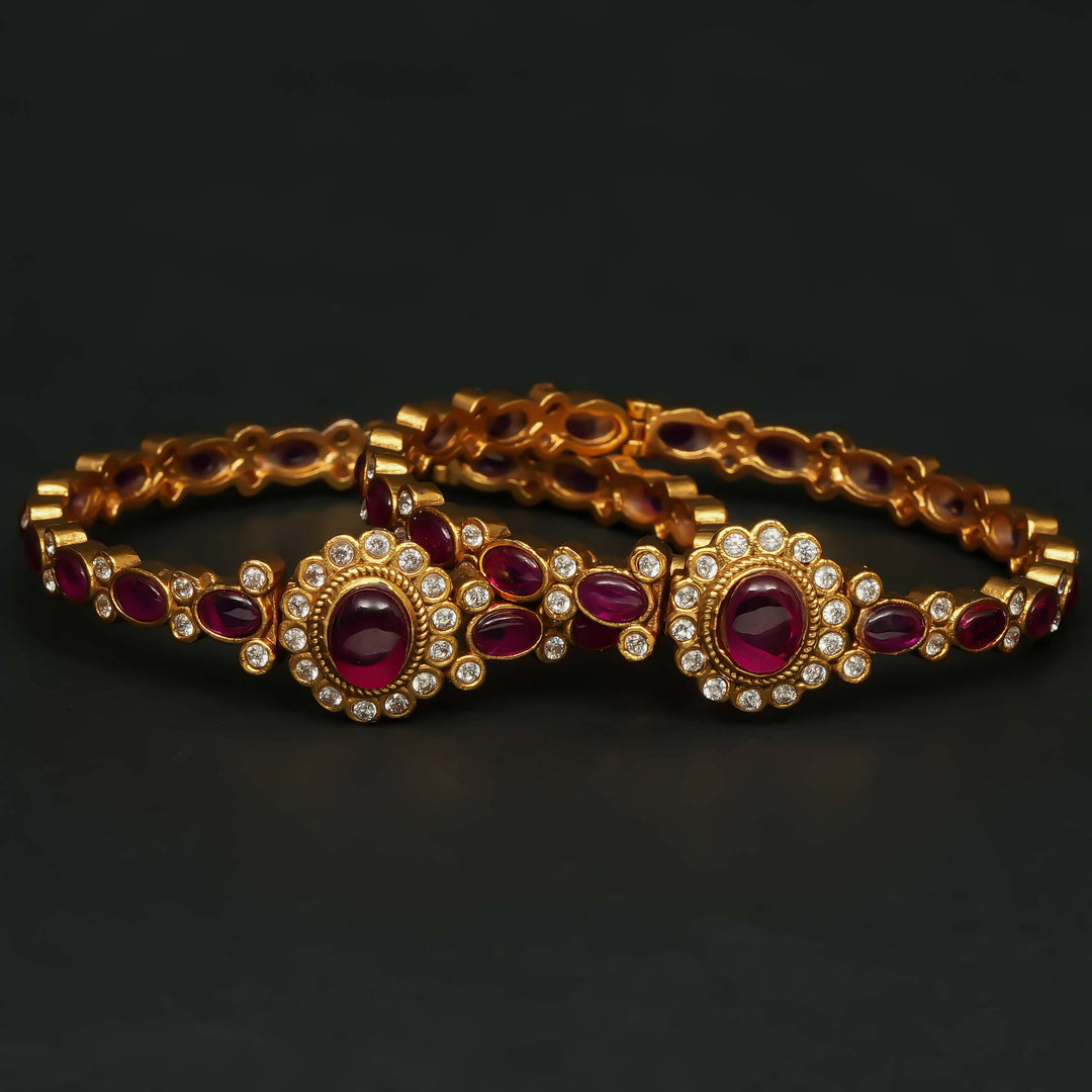 Ruby Temple Bangles