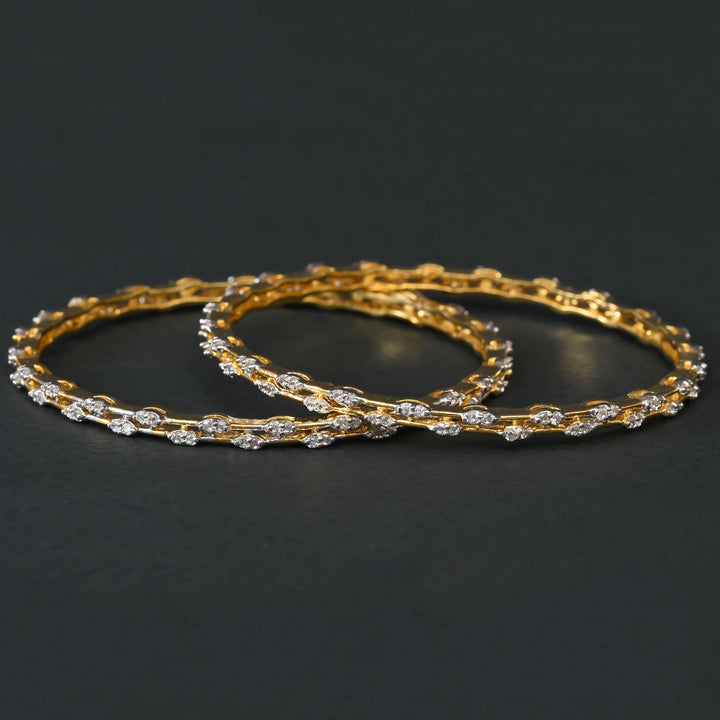 CZ Diamond Finish Bangles