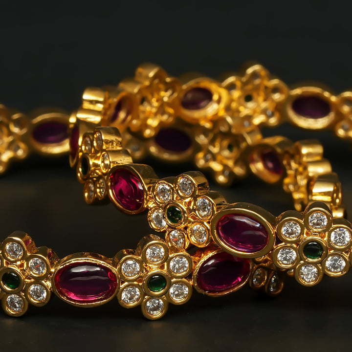 CZ Ruby Bangles