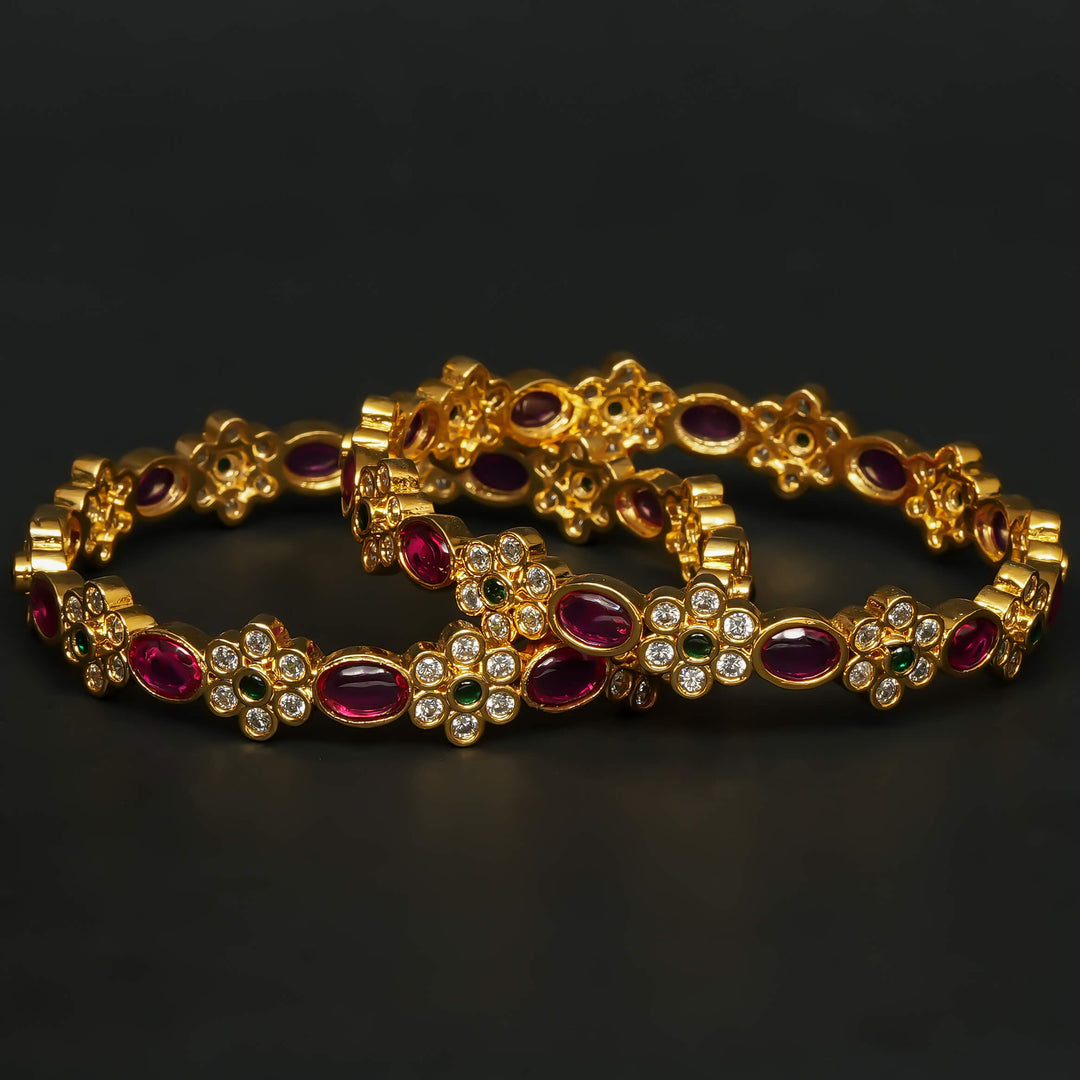 CZ Ruby Bangles