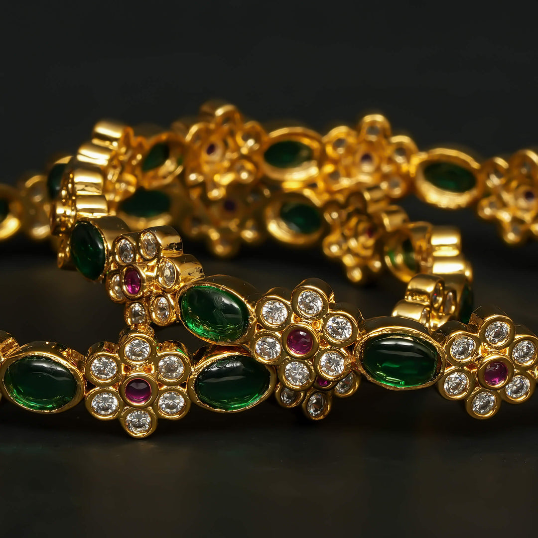 CZ Emerald Bangles