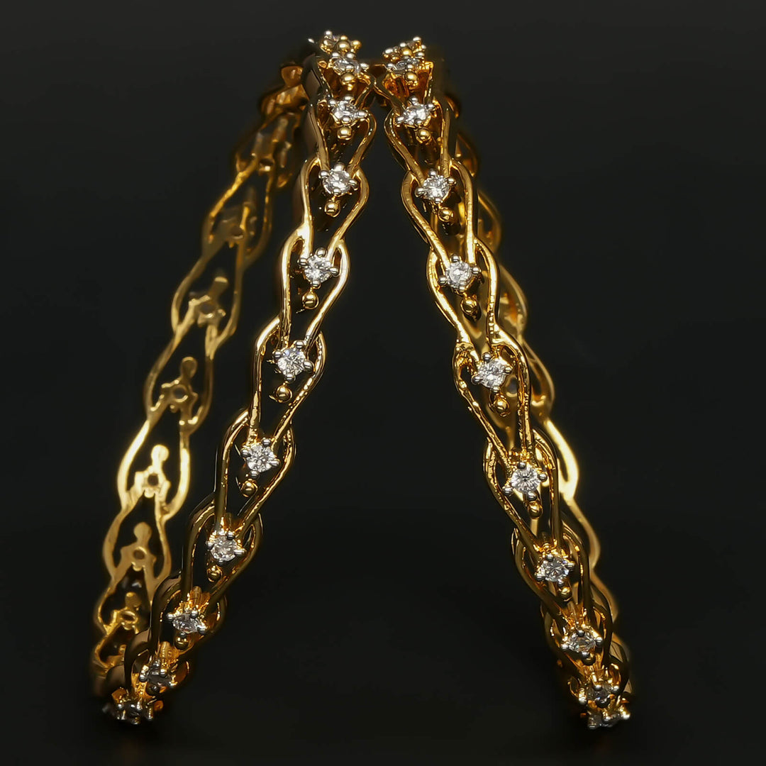 CZ Diamond Finish Bangles
