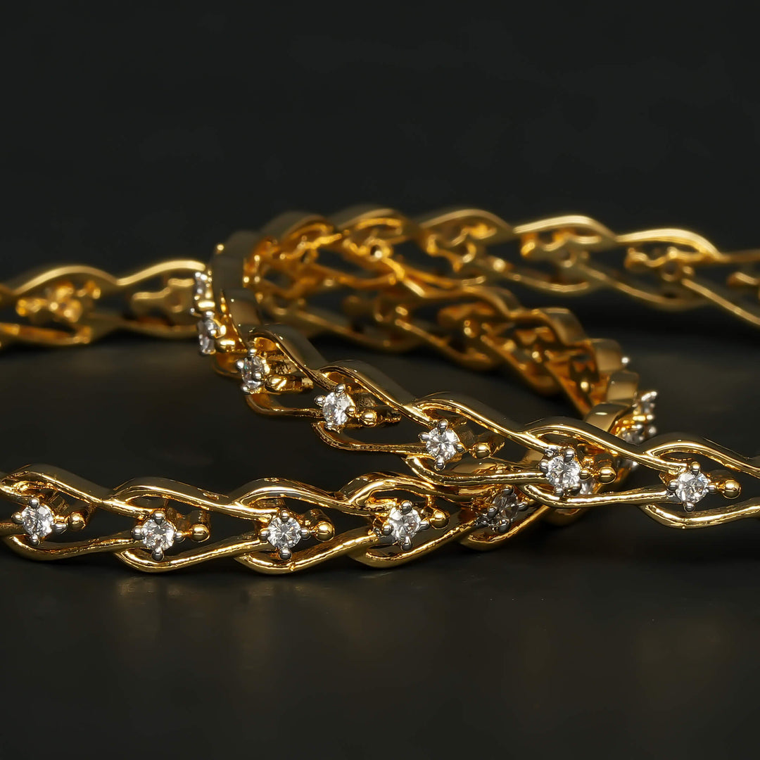 CZ Diamond Finish Bangles