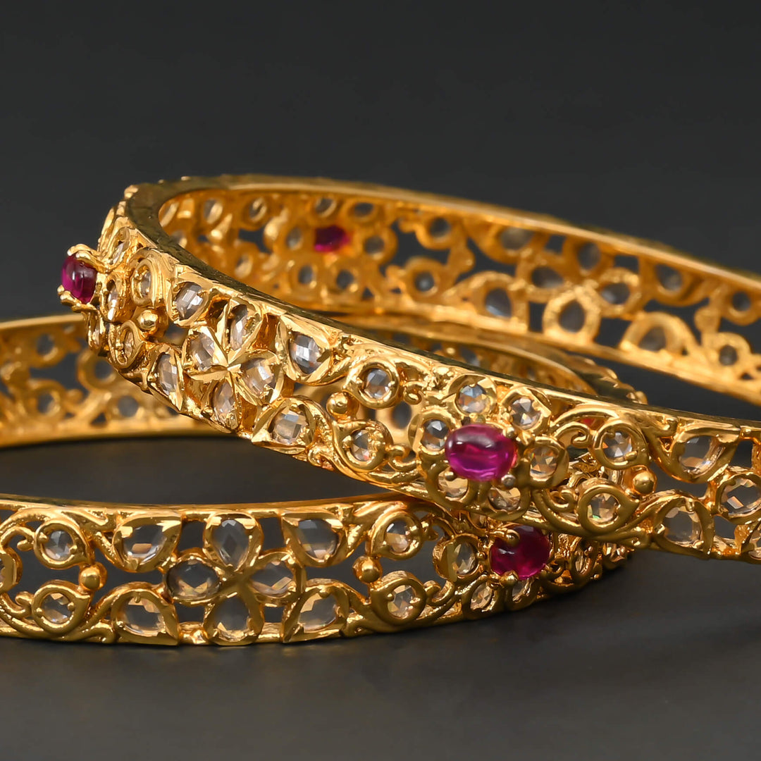 CZ Ruby Bangles