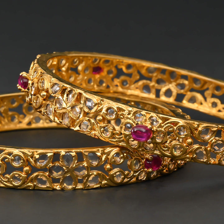 CZ Ruby Bangles