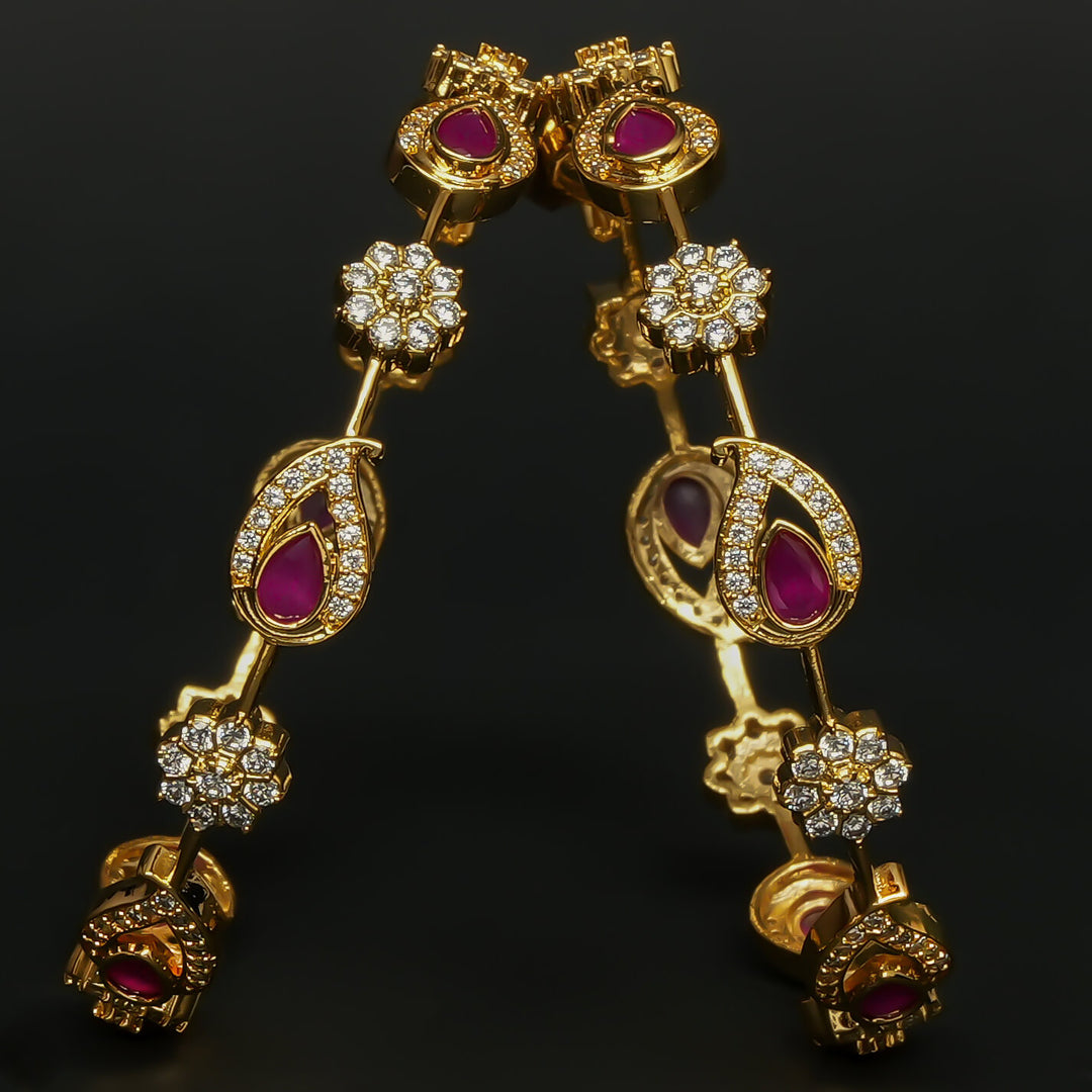 CZ Ruby Bangles