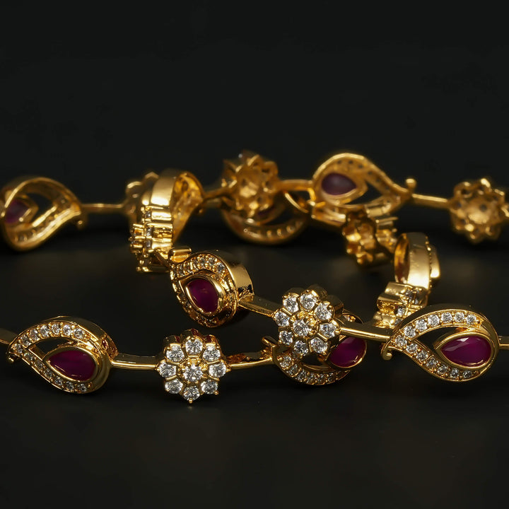 CZ Ruby Bangles