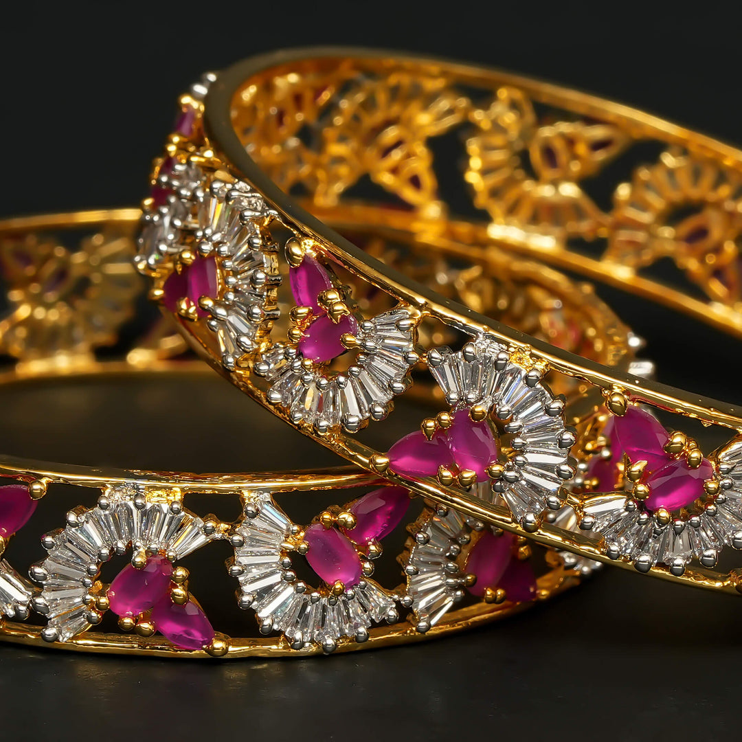 CZ Ruby Bangles