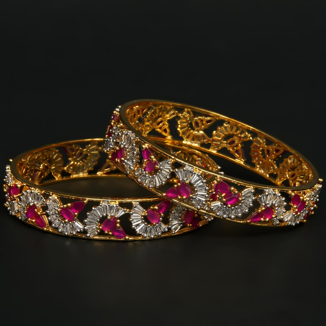 CZ Ruby Bangles