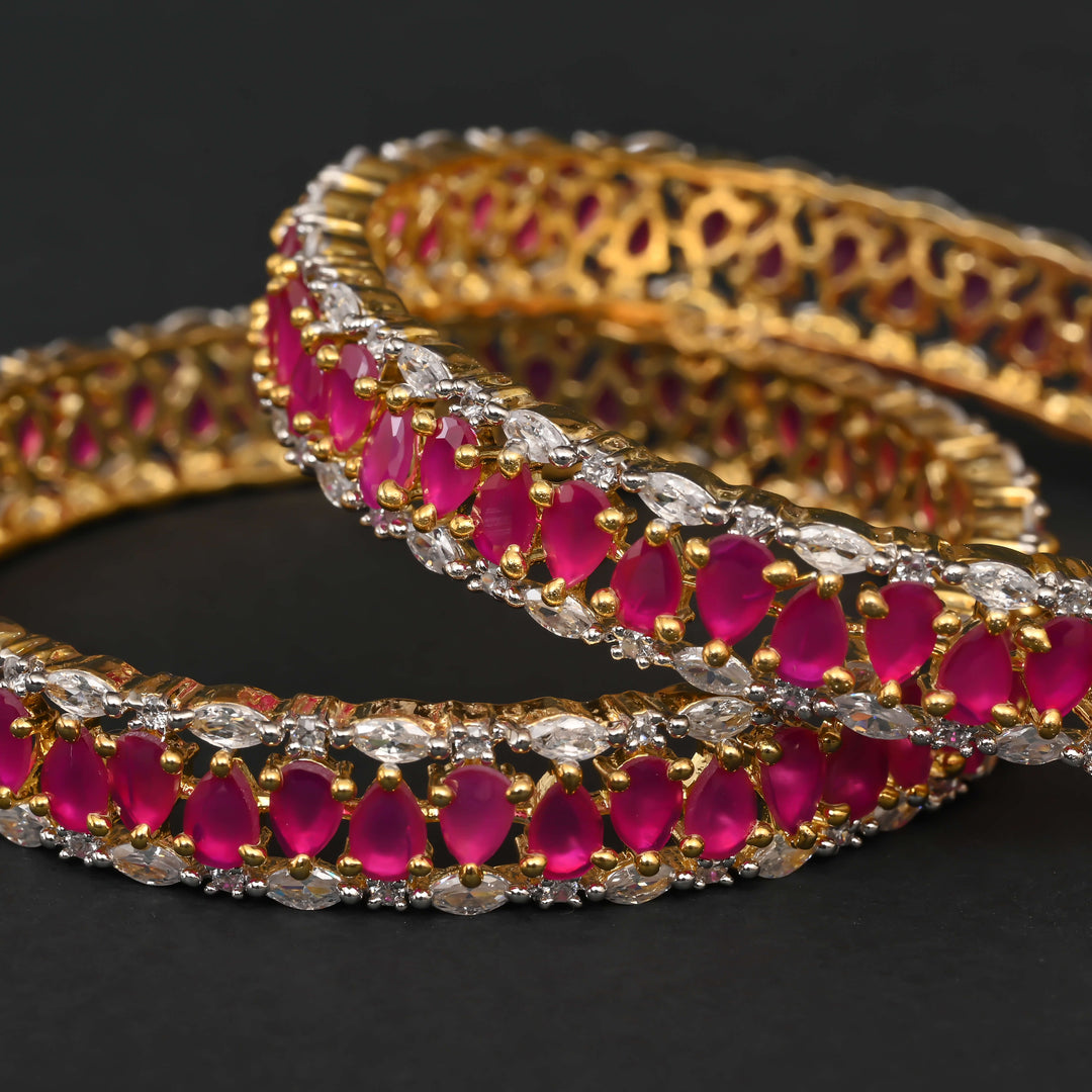 CZ Ruby Bangles