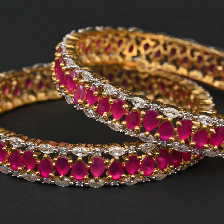 CZ Ruby Bangles