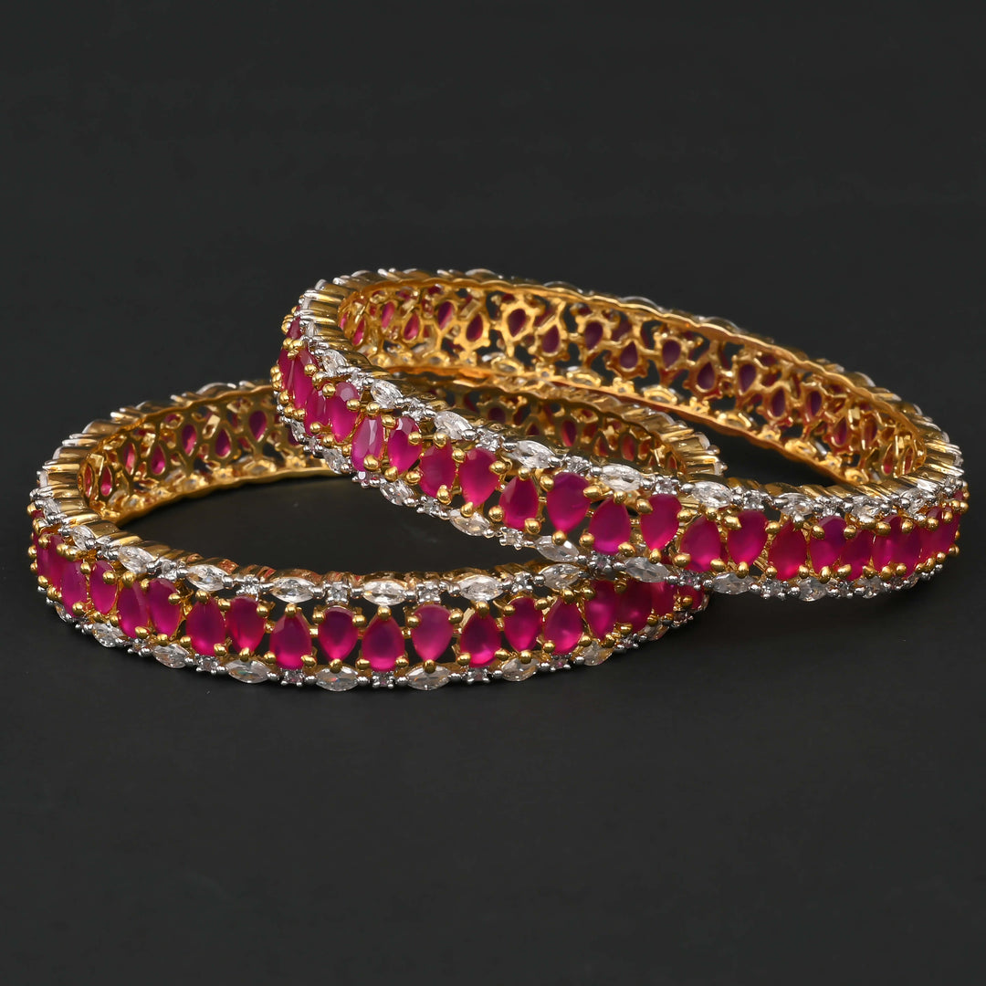 CZ Ruby Bangles
