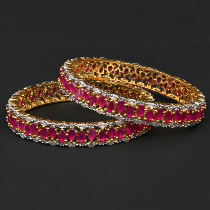 CZ Ruby Bangles